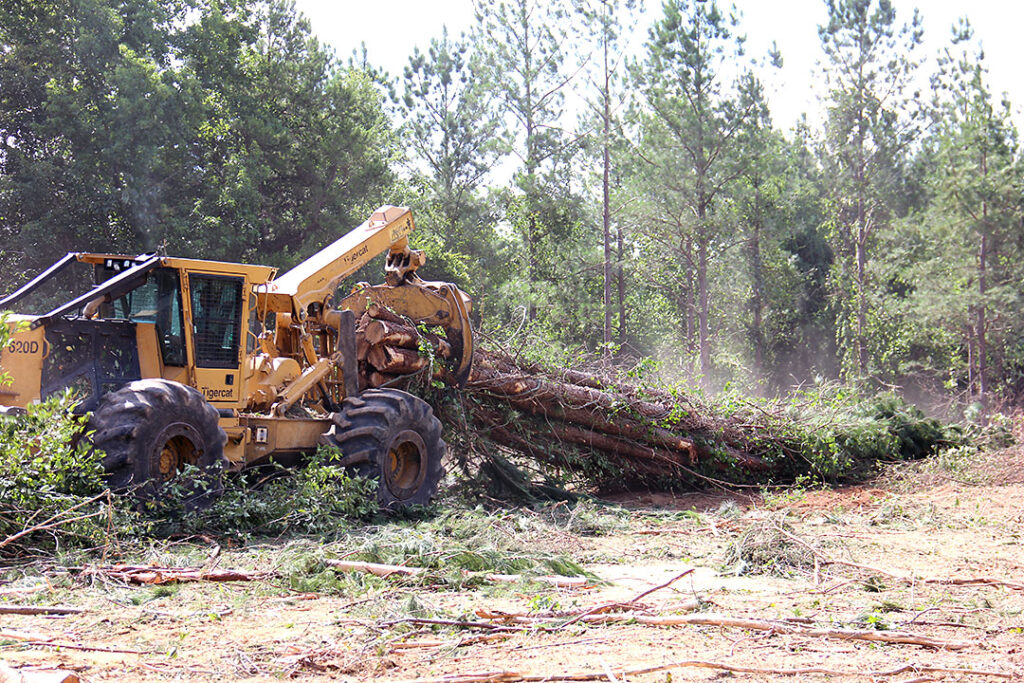 Tigercat Skidding Logs